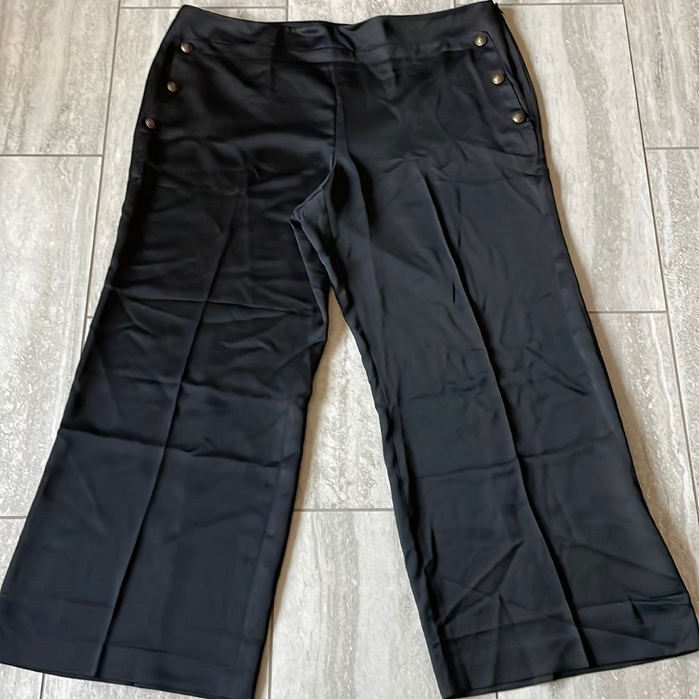 Tommy Hilfiger size 20W,black straight leg,long pants for women